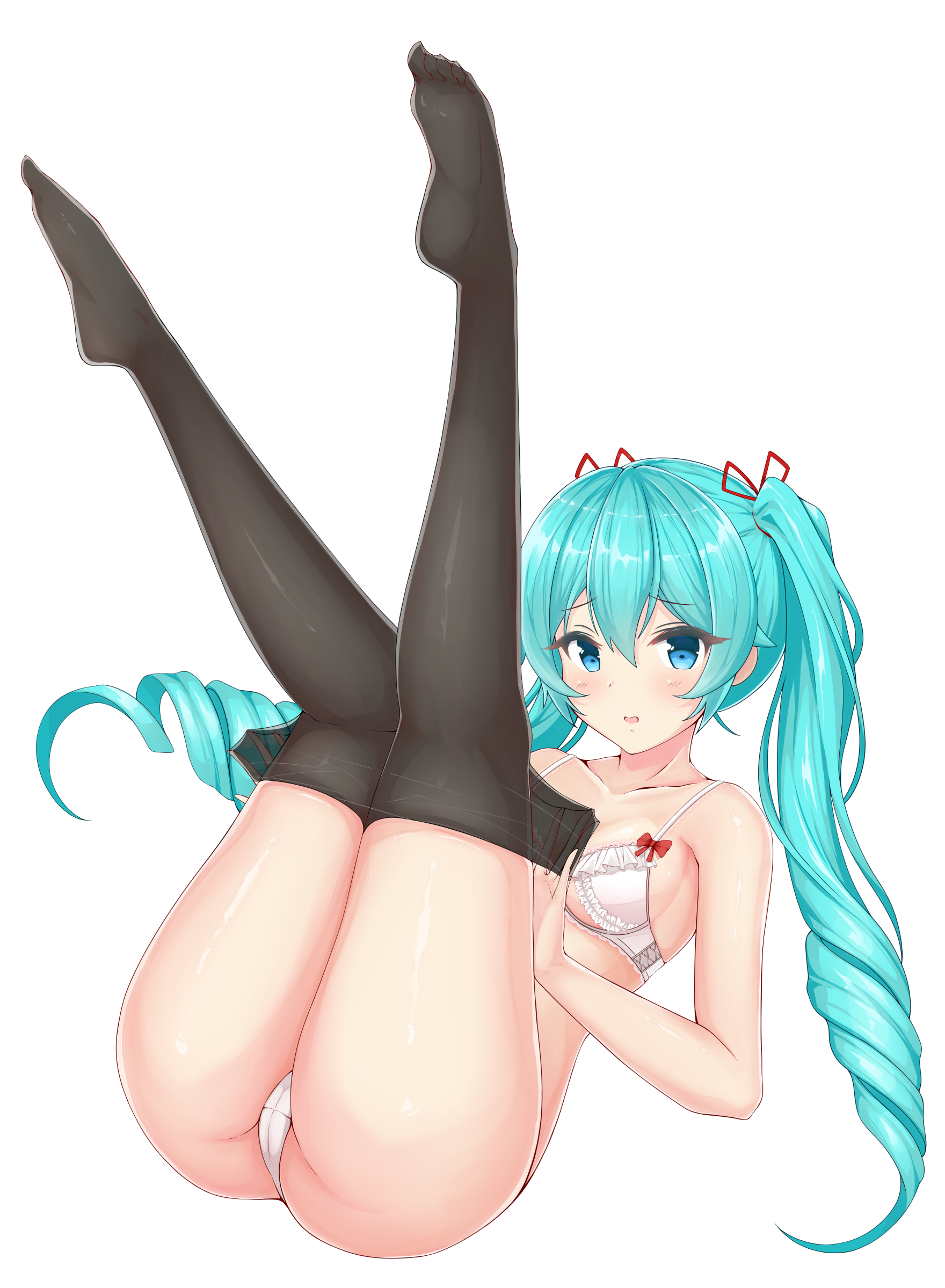 Mikoo O39 Vocaloid Hatsune Miku Bra Cameltoe Feet Pantsu Pantyhose